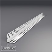 LIKOV Lišta PVC rohová s prolisem a flexibilními rameny G-LPF PVC 23/23mm, délka 3m